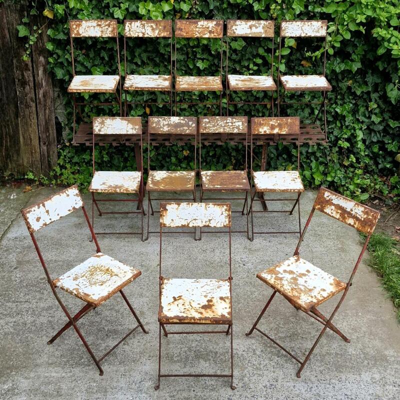 1950 FOLDING store GARDEN CHAIRS