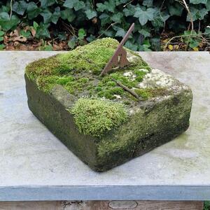 18thC mossy sundial