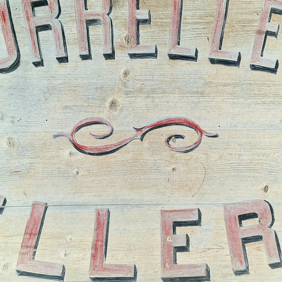 19thC saddlery sign