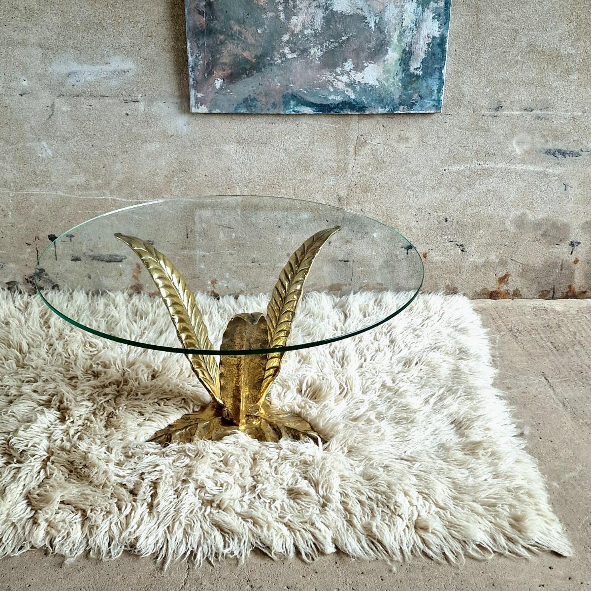 Brass coffee table