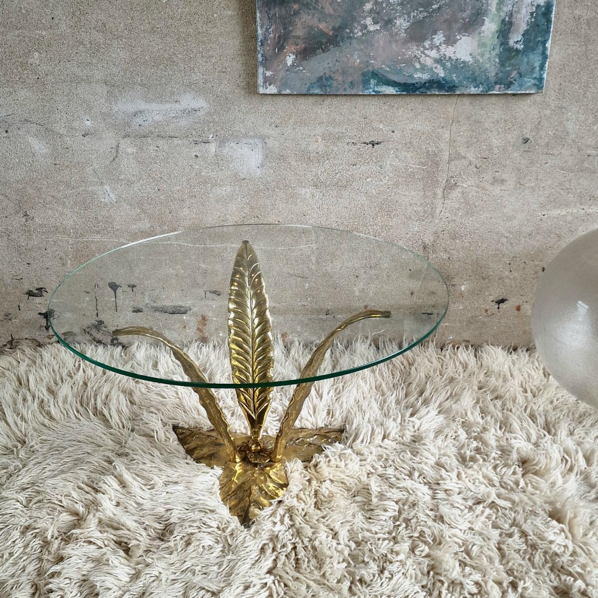 Brass coffee table