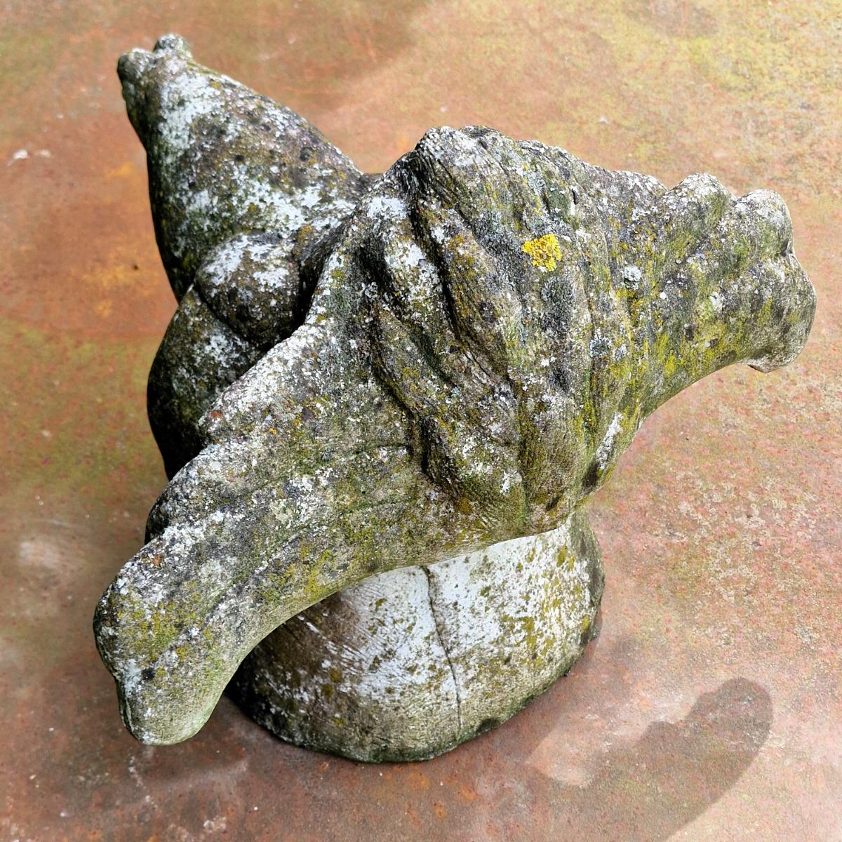 Cast stone grouse on base