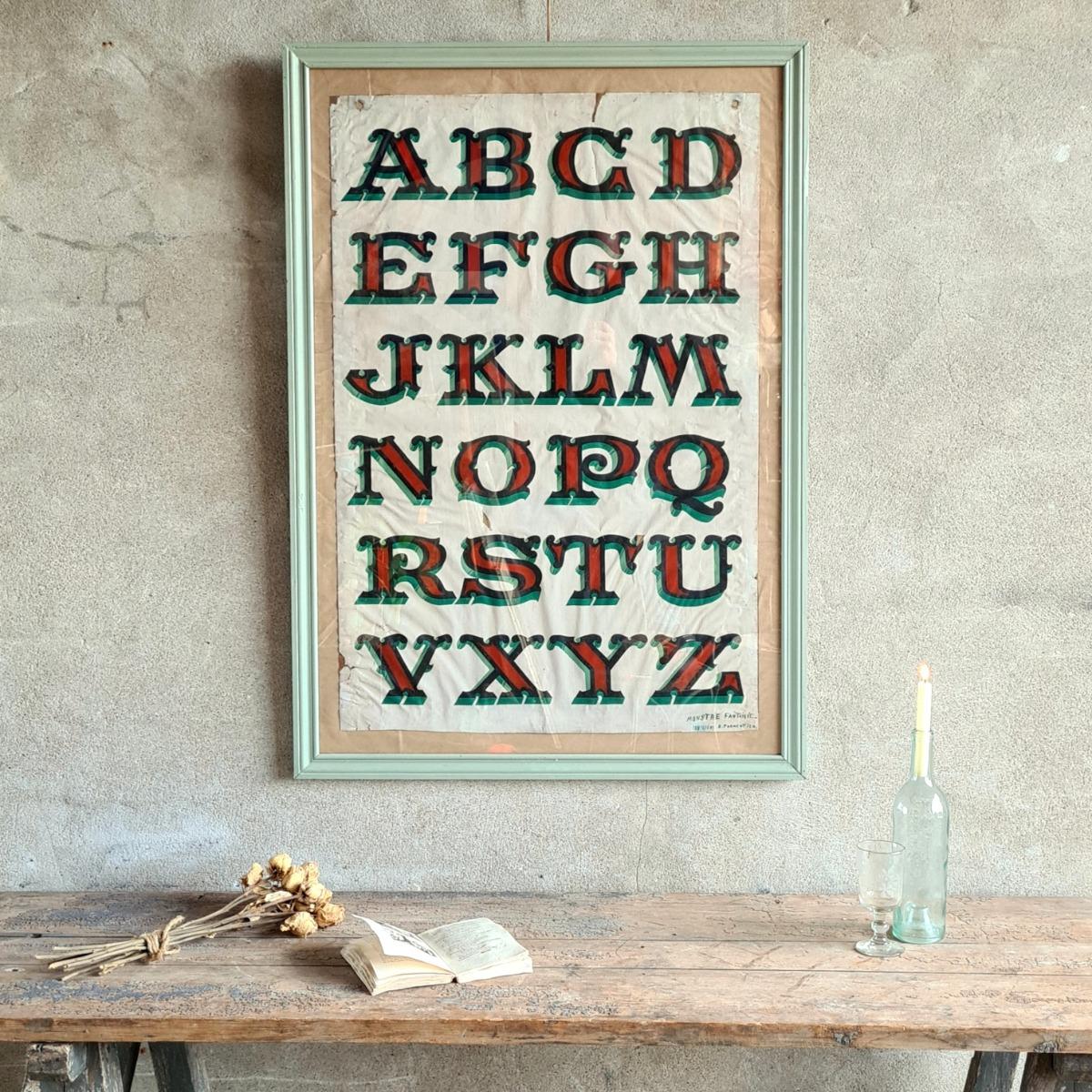 Framed alphabet