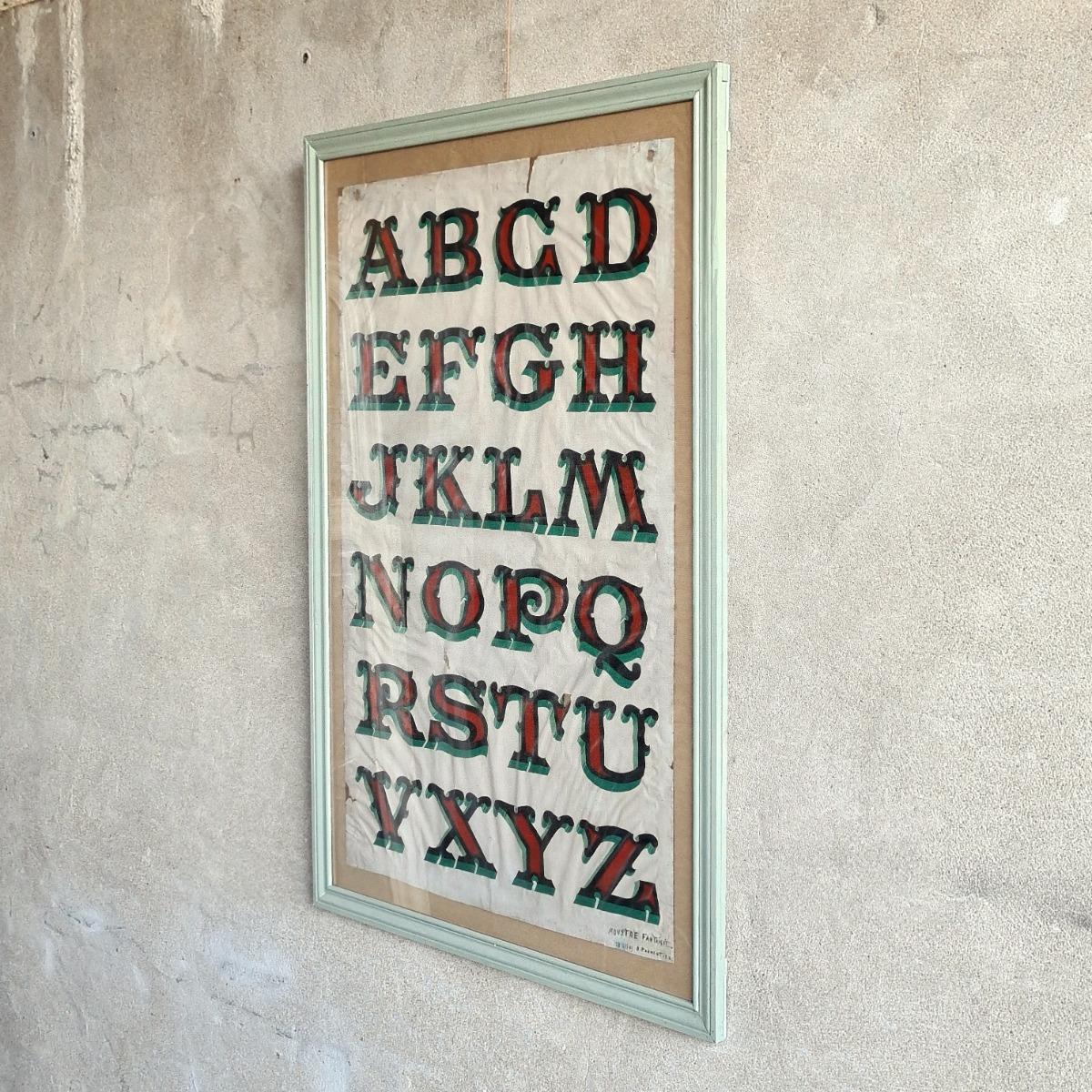 Framed alphabet