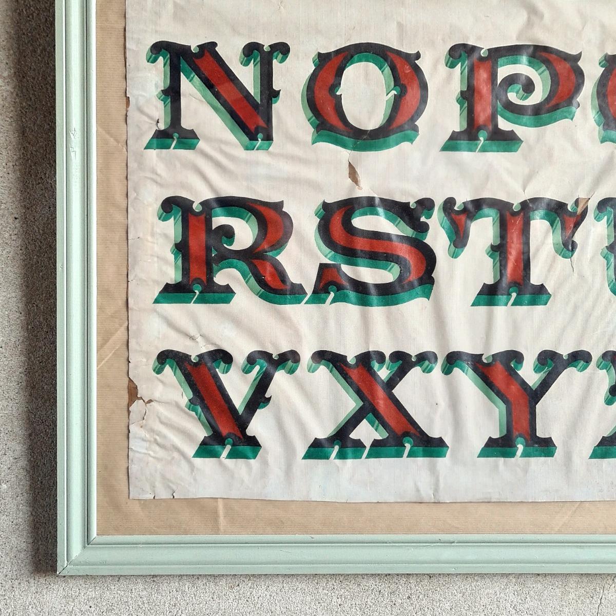 Framed alphabet