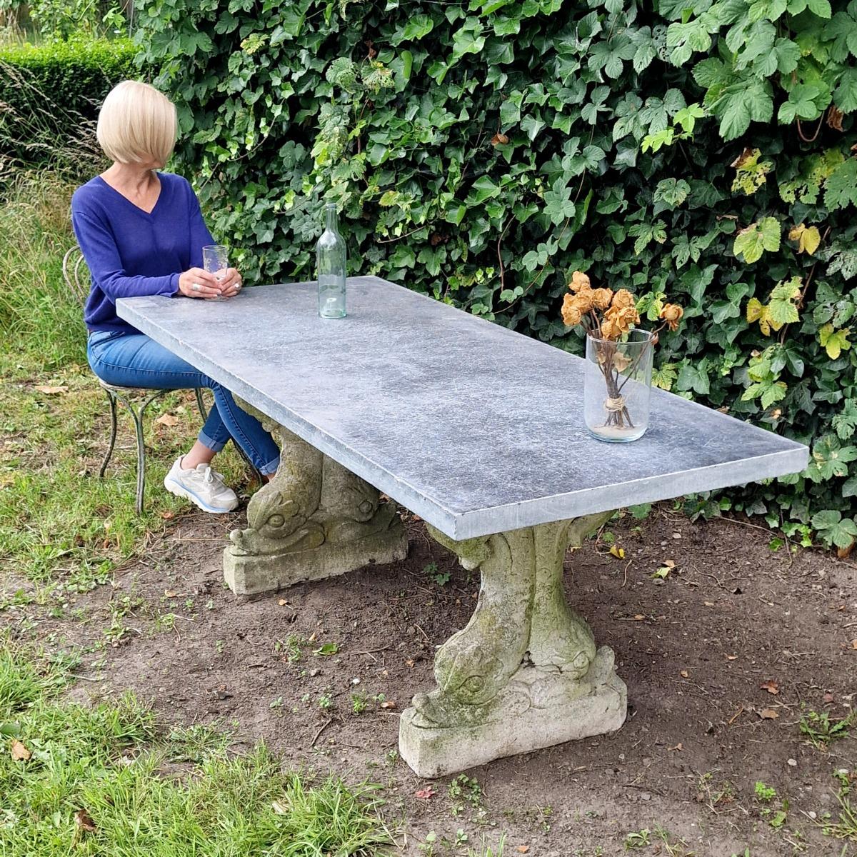 Impressive dolphin feet table