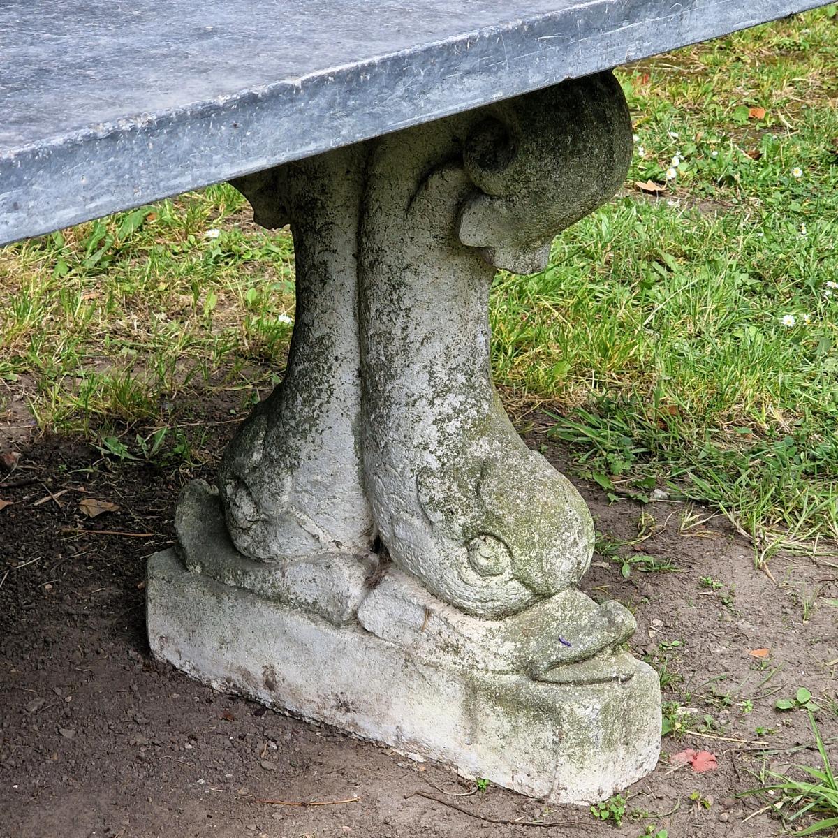 Impressive dolphin feet table