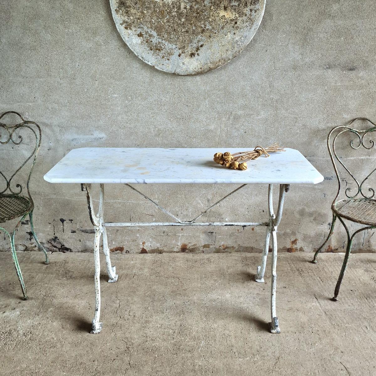 Marble top table