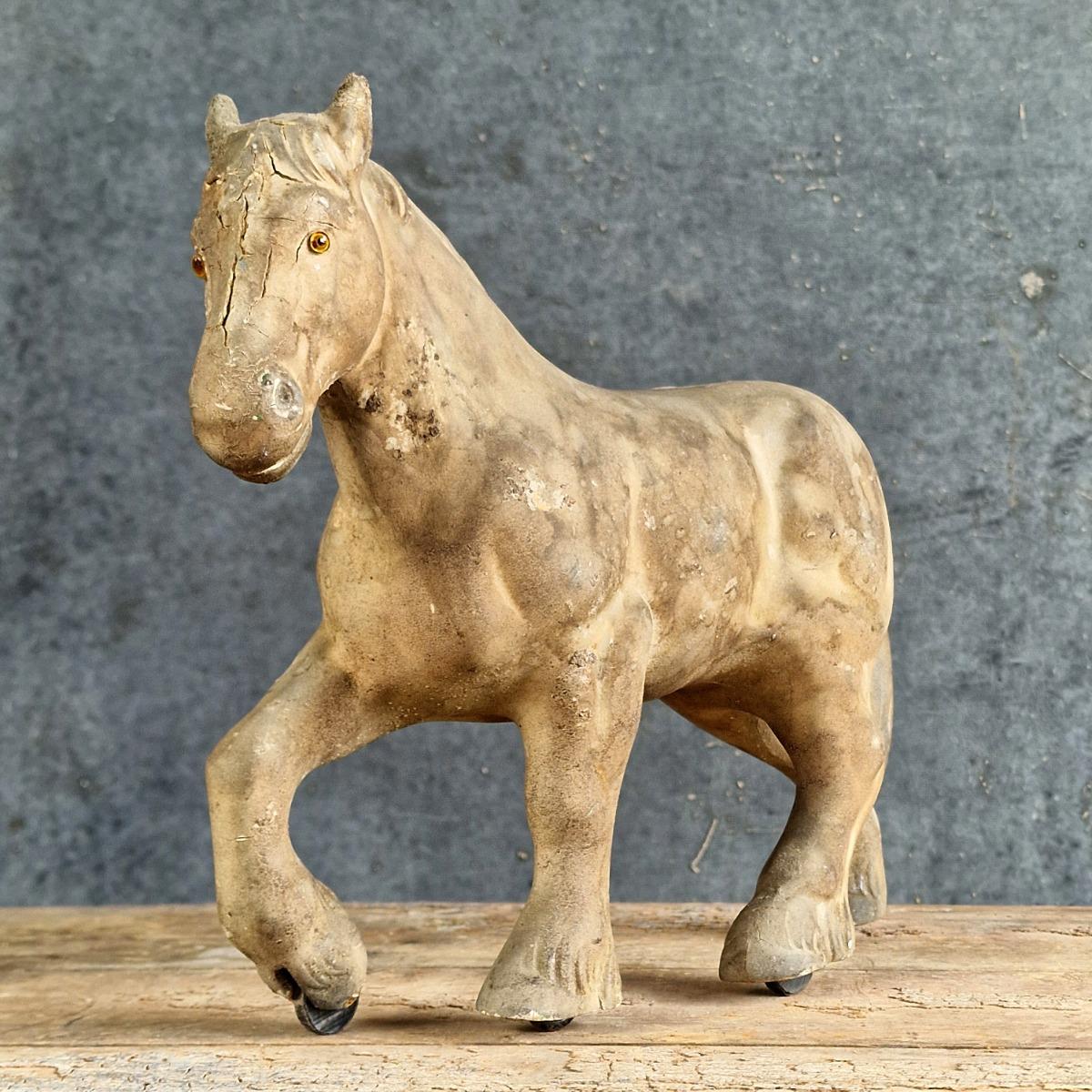 Old papier mâché horse