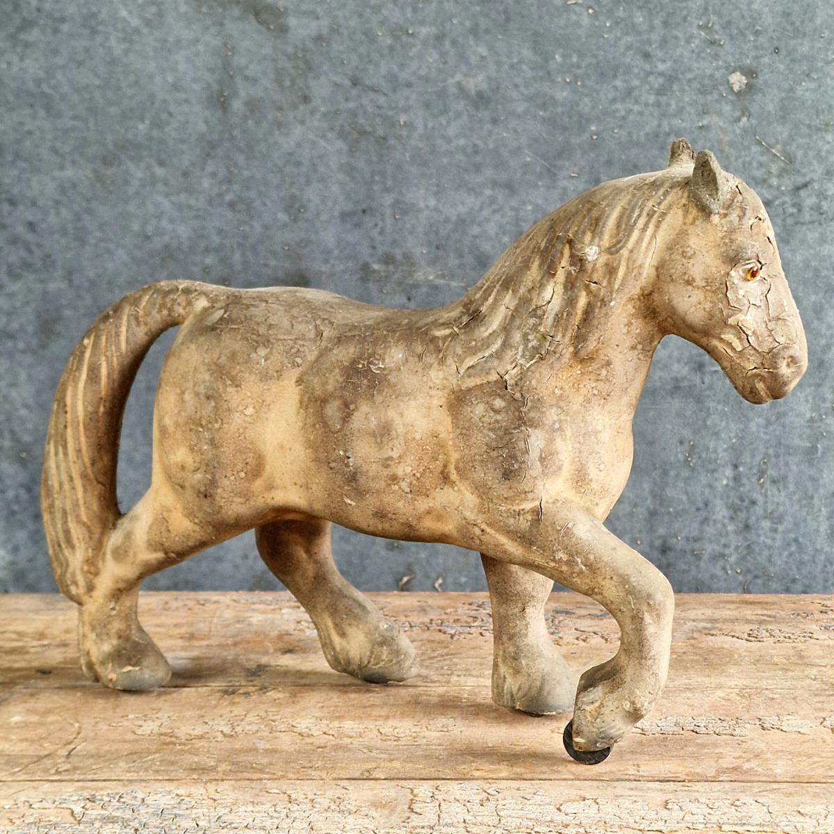 Old papier mâché horse