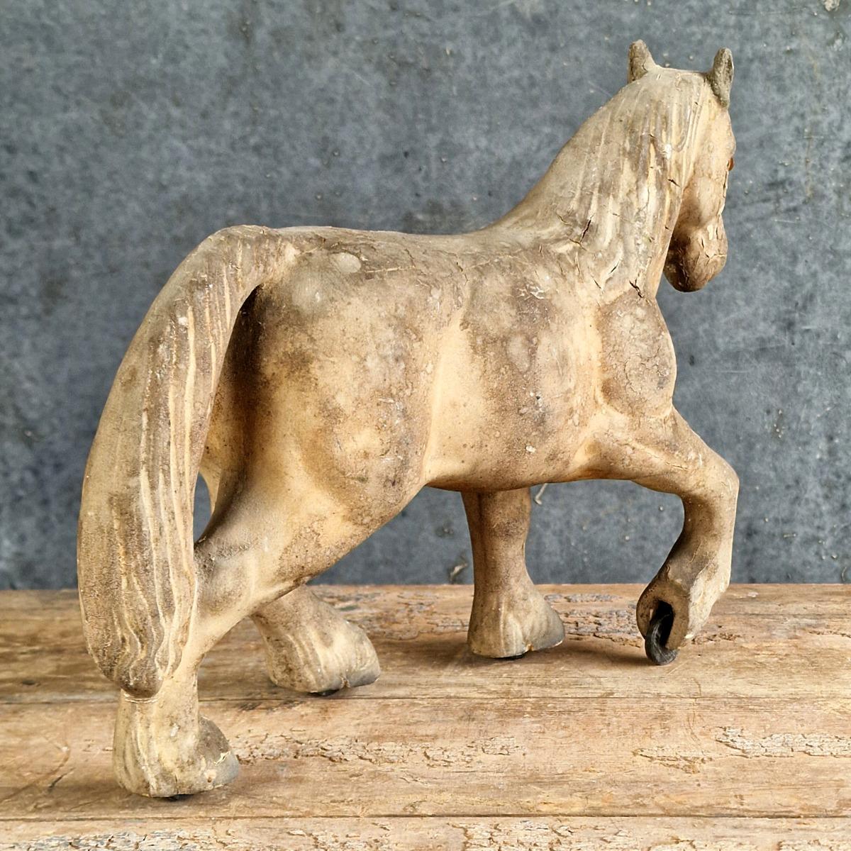 Old papier mâché horse