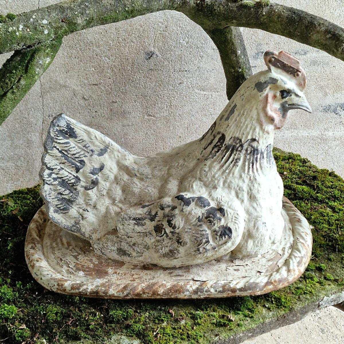 Old zinc rooster