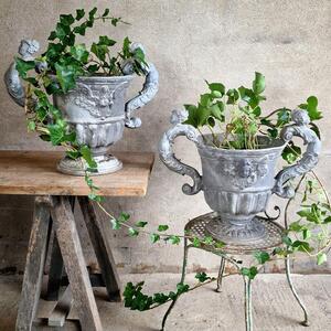 Pair of early 19thC lead urns