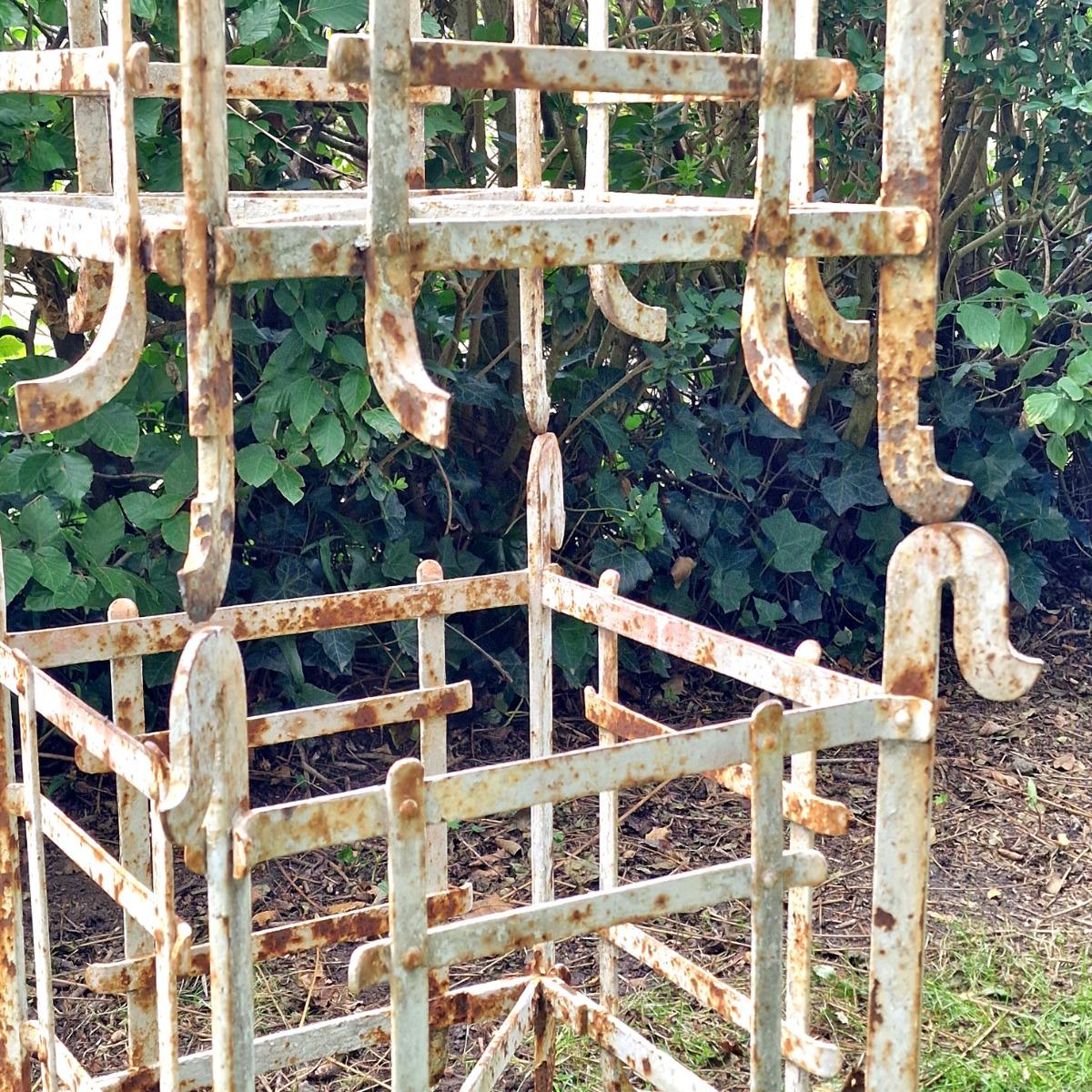 Pair of metal orangerie planters