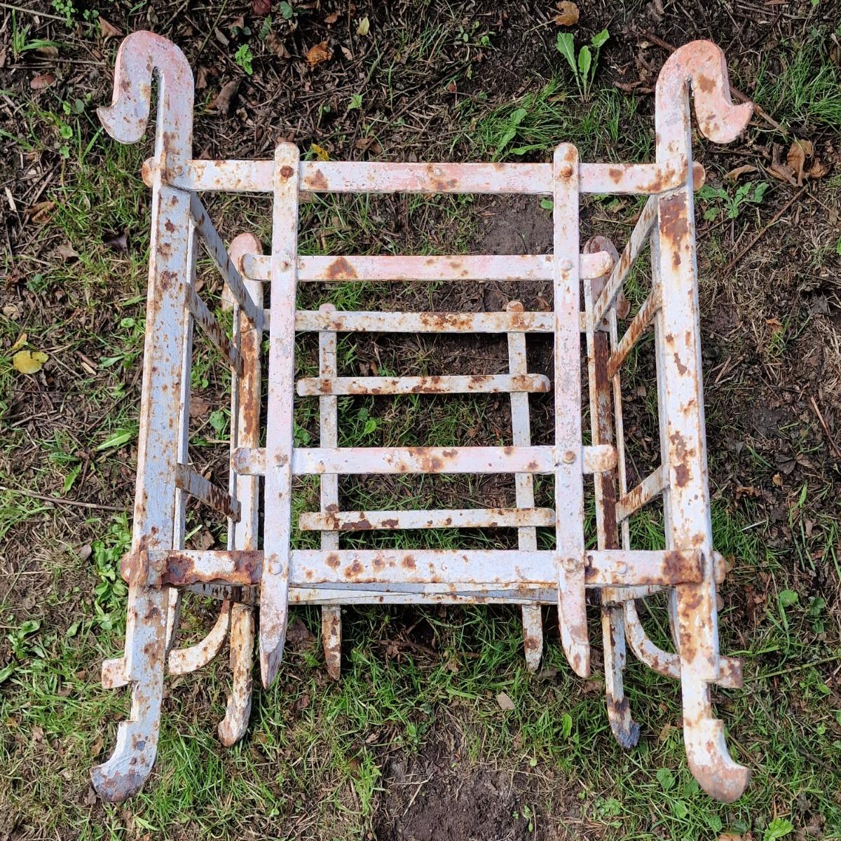 Pair of metal orangerie planters