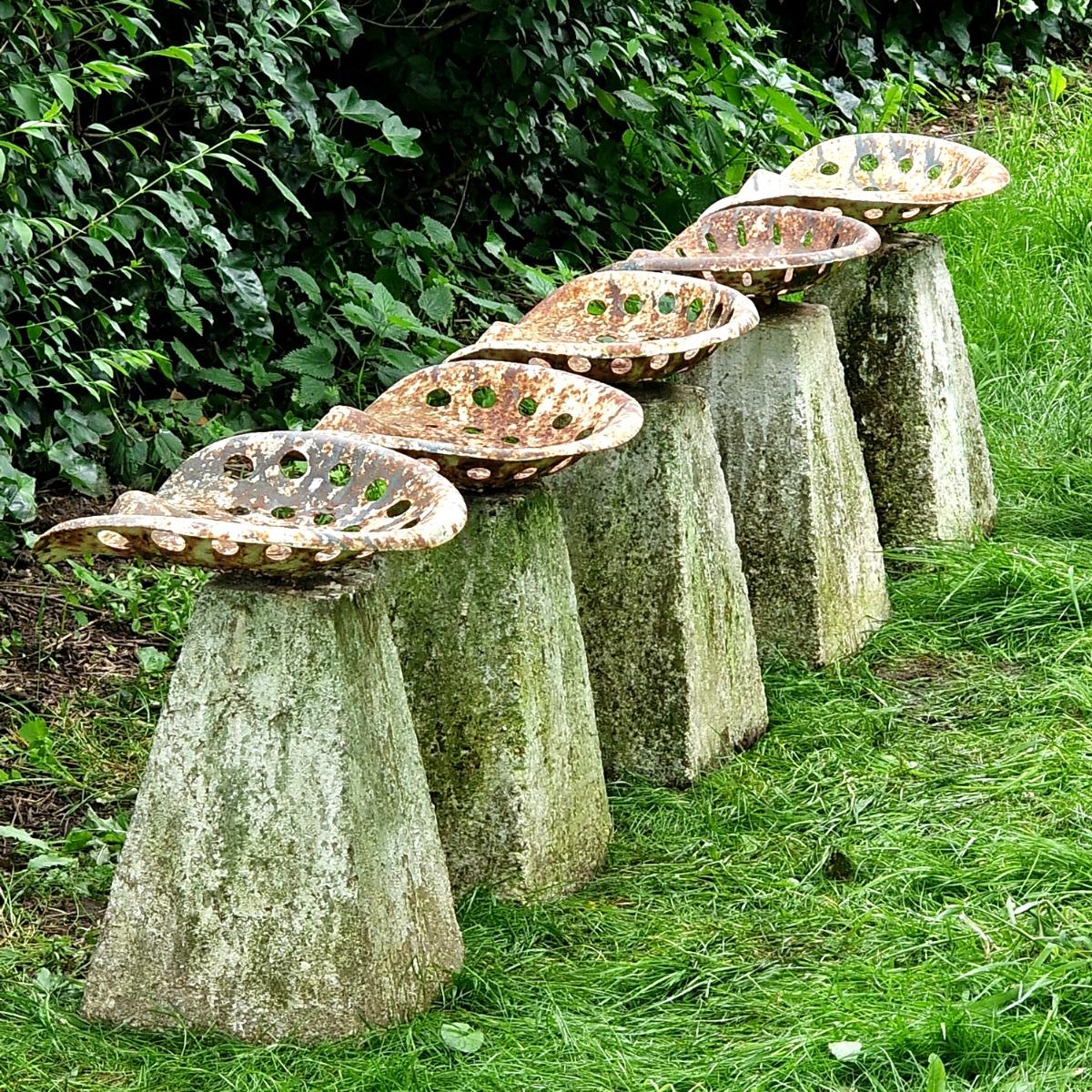 Set of 5 primitive stools