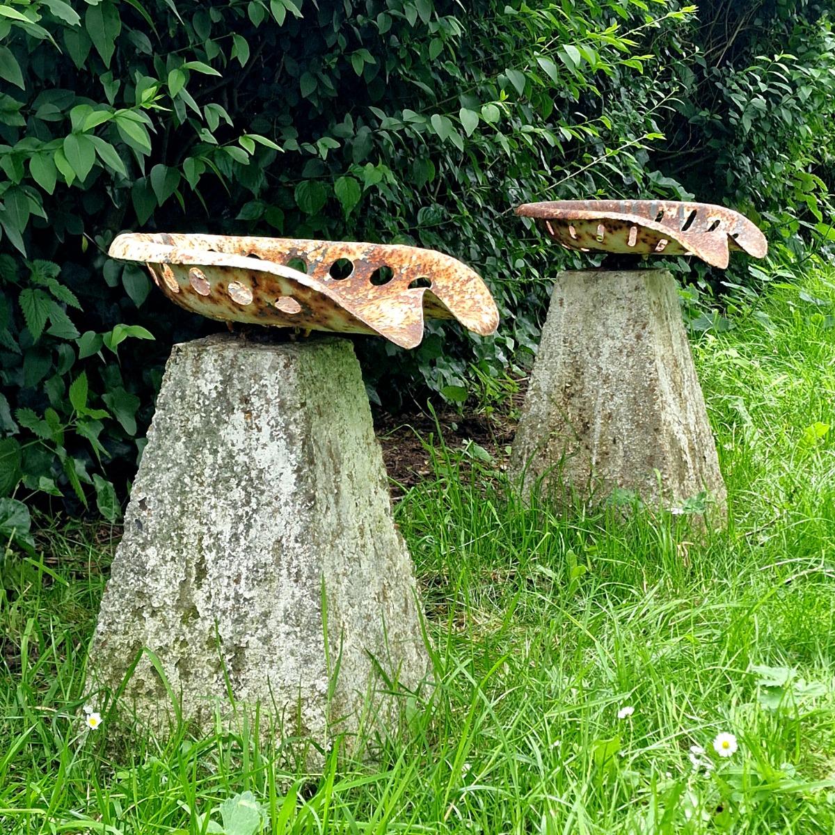 Set of 5 primitive stools